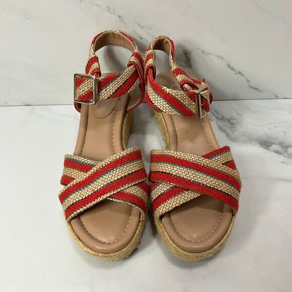 MARKET & SPRUCE Espadrille Wedge Heel Sandals - Picture 1 of 9